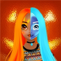play Princess Halloween Makeup HalfFaces Tutorial Game